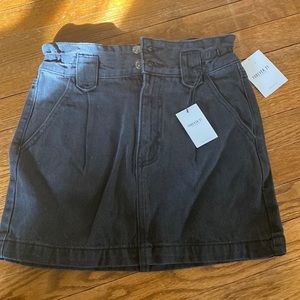 Black denim skirt NWT
